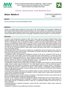 behcet malattia di - Malattie rare Mario Negri