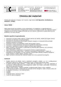 Chimica dei materiali - Liceo Artistico Caravaggio