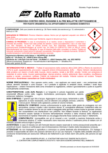 Etichetta del 01/06/2015 - Prodotti fitosanitari