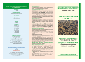congresso annuale occhio e... - Policlinico S.Orsola