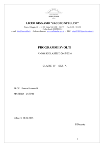 PIANO DI LAVORO A.S. 1998