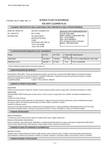 scheda di dati di sicurezza solvent cleaner plus