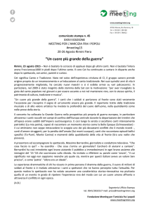 “Un cuore più grande della guerra”