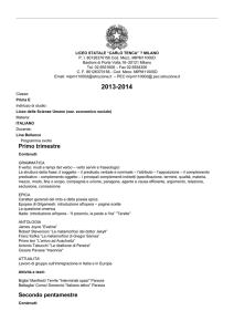 Prima E - ITALIANO | 2013-2014