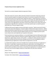 Proposta di tesi per la laurea magistrale in Fisica Fasci ottici
