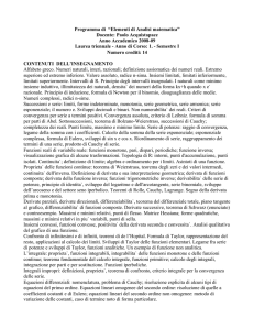 Programma - DM UniPI