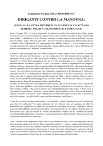 Dirigenti contro la manovra - Suonano la cetra