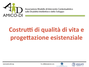 Costrutti di qualità di vita e progettazione esistenziale - AMICO-DI