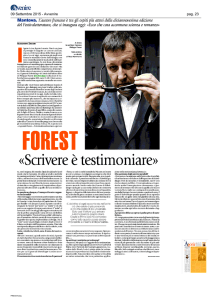 Scrivere è testimoniare