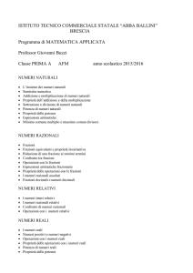 Matematica - Itcs Abba Ballini