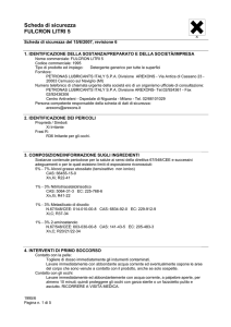 Scheda di sicurezza FULCRON LITRI 5