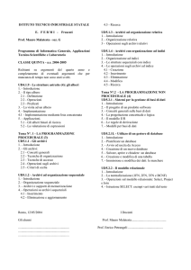 ISTITUTO TECNICO INDUSTRIALE STATALE E. F E R M I