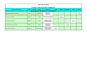 esercitazioni quarto ciclo