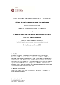 Il sistema operativo Linux teoria, installazione e