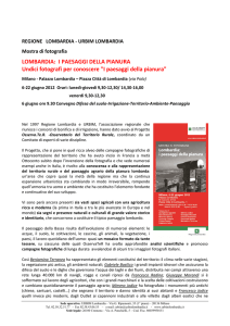 LOMBARDIA: I PAESAGGI DELLA PIANURA Undici fotografi per