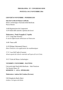 PROGRAMMA XV CONGRESSO SISM POTENZA 10