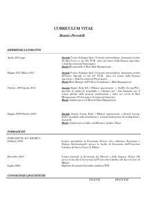 curriculum vitae - Veneto Sviluppo