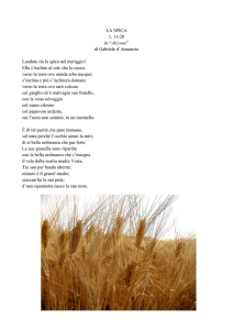 LA SPICA 1, 11-20 in “Alcyone” di Gabriele d`Annunzio Laudata sia