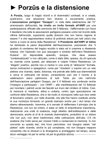 Porzûs e la distensione