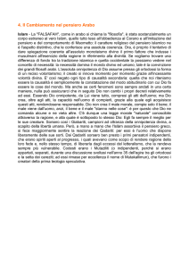 4. Il Cambiamento nel pensiero Arabo