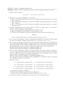 TEN 2009. Esercizi 1. Argomenti settimane 1,2,3. 1. Stimare il