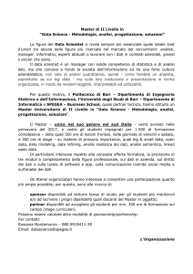 Master di II Livello in “Data Science