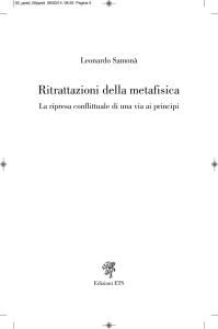 Ritrattazioni della metafisica