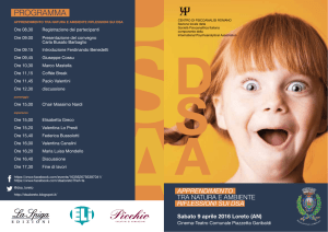 PROGRAMMA - Centro Alfredo Rampi