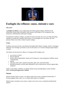 Esofagite da reflusso: cause, sintomi e cure