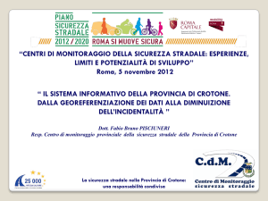 Il sistema informativo della Provincia di Crotone