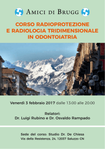 corso radioprotezione e radiologia tridimensionale in odontoiatria