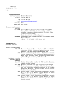 Curriculum - dipartimento di studi economici e giuridici