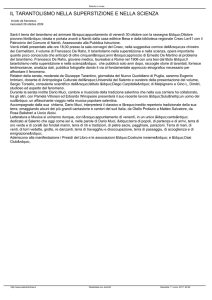 il tarantolismo nella superstizione e nella scienza