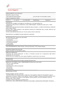 Fisica Matematica - Scuola di Ingegneria UNIBAS