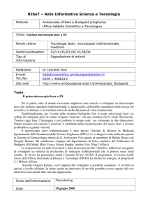 RISeT – Rete Informativa Scienza e Tecnologia