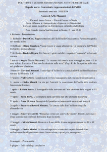 POLITEISMI E MONOTEISMI FRA MONDO ANTICO E MEDIEVALE