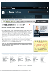 Notizie Adnkronos - Economia - Borsa Italiana
