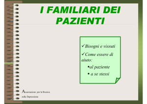 i familiari dei pazienti - Associazione per la Ricerca sulla Depressione