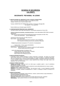 SCHEDA DI SICUREZZA (rev.09/07)