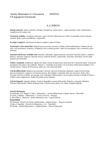 Analisi Matematica I e Geometria (082919) - Il-Cubo