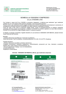 Bombola - Etichetta e Foglietto