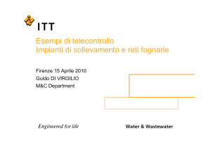 Esempi di telecontrollo Impianti di sollevamento e