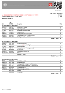 codici Esse3 - Selfstudenti L24 SCIENZE E TECNICHE