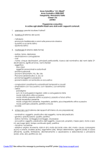 Anno Scolastico 2008/2009 insegnante: Alessandra Gallo Classe I