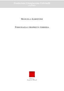 PAPERS - Fondazione Giangiacomo Feltrinelli