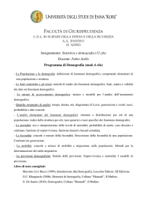 Demografia - Fabio Aiello