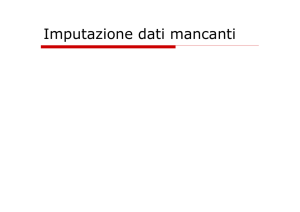 Imputazione dati mancanti
