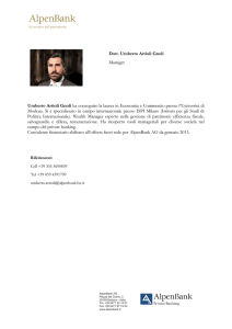 Umberto Artioli Gnoli ha conseguito la laurea in Economia e