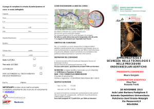 Programma e scheda di iscrizione - Policlinico S.Orsola