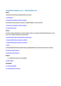 economia pubblica (lt) – programma 2017
